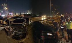 Beylikdüzü'nde makas dehşeti: Araçlar yol ayrımına uçtu!