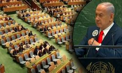 Netanyahu kürsüye çıktı, onlarca diplomat salonu terk etti: Tarihi protesto!