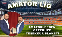 Amatörlerden Öztekin’e teşekkür plaketi