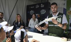 Yeşilay TEKNOFEST'te çocuklara bağımlılığın zararlarını deneylerle anlattı