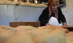 Gümüşhane'de kadınların kışlık yiyecek mesaisi başladı
