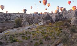 Sonbahar manzaraları Kapadokya'ya renk kattı