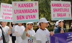 Kanserde erken teşhisin önemine yürüyüşle dikkat çekildi