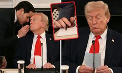 Trump konuşmasını neden yarıda kesti? Rubio’nun gizemli notu ortaya çıktı!