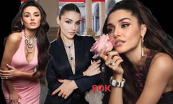 Hande Erçel'e film setinde doğum günü pastası sürprizi! 'İyi ki varsınız...'