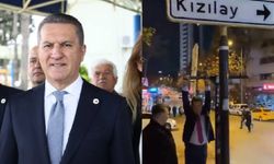 Mustafa Sarıgül, 'Erzincan' mesajını Kızılay tabelasında barfiks çekerek verdi