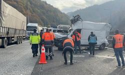 TEM'in Bolu geçişinde zincirleme kaza