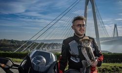 Motosikletli kedi "Gofret" İstanbul sokaklarında ilgi odağı oldu