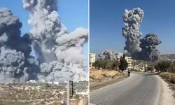İdlib'de şiddetli patlama! Bölgeden dumanlar yükseliyor