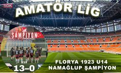 Florya 1923 U14 namağlup Şampiyon