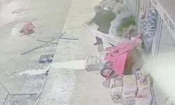 Çorum'da akılalmaz olay: Eline ne geçtiyse yola fırlattı