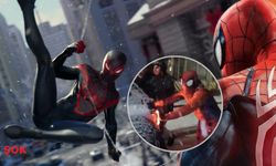 Bitlis’te film gibi sahne: Spiderman karda mahsur kalan aracı kurtardı