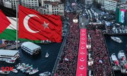 Yeni yılın ilk sabahı Galata’da vicdan seli: Türkiye Gazze için ayakta