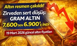 Altın resmen çakıldı! Zirveden sert düşüş: Gram altın 7.600’den 6.900’e indi