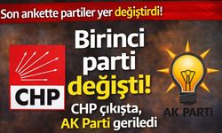 Son anket sonuçları açıklandı: CHP 10 puana yakın yükseldi, AK Parti geriledi! Birinci parti değişti