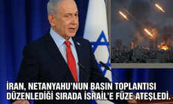 İran, Netanyahu'nun basın toplantısı düzenlediği sırada İsrail'e füze ateşledi