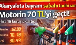 Bayram sabahı şok zam! Motorin 70 TL’yi geçti