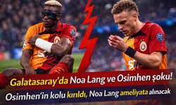 Galatasaray’da şok üstüne şok… Osimhen’in kolu kırıldı, Noa Lang'ın parmağı koptu