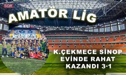 K.Çekmece Sinop U-15 evinde rahat kazandı 3-1