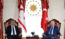 Cumhurbaşkanı Erdoğan ve KKTC Lideri Erhürman Külliye'de görüştü!