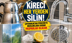 Kireci her yerden silin: Çaydanlık, cam, musluk… Hepsi tertemiz! İşte mucize yöntem
