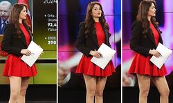 Canlı yayında minicik kırmızı etek giydi, hedef oldu: Spiker Ezgi Kılıç'a eleştiri yağdı