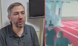 Bahçelievler’de cami imamına saldırı kameraya yansıdı