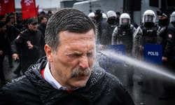 Mecidiyeköy karıştı! Erkan Baş biber gazından etkilendi