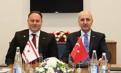 TBMM Başkanı Kurtulmuş, KKTC Cumhuriyet Meclisi Başkanı Öztürkler ile görüşme yaptı