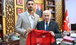 Merih Demiral, Devlet Bahçeli ve Bakan Çiftçi'yi ziyaret etti
