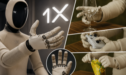 Artık sadece tutmuyor, insan gibi hissediyor! 1X'ten dikkat çeken robot eli