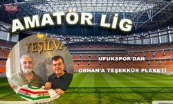 UFUKSPOR'DAN ORHAN’A TEŞEKKÜR PLAKETİ