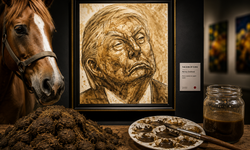 At dışkısından Donald Trump resmetti! Sıra dışı tablo aynı gün alıcı buldu!