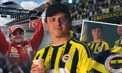 F1 efsanesi İstanbul'da vites değiştirdi! Pistten çıktı Fenerbahçe formasını giyip maça gitti