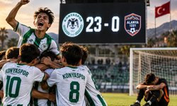 Konyaspor 23 - 0'lık inanılmaz zafer elde etti! Konyaspor - Alanya 1221 maçında 23 golü kimler attı?