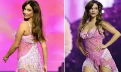 Barbara Palvin Victoria's Secret podyumunda olay oldu! Daha 6 hafta önce doğum yapmıştı