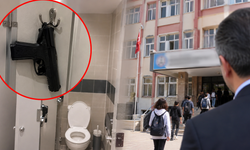 Okul tuvaletinde silah bulundu! Kime ait olduğu herkesi şaşırttı: Görevden uzaklaştırıldı