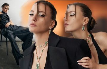 Serenay Sarıkaya gala gecesine damgasını vurdu Çok iddialı çok cool