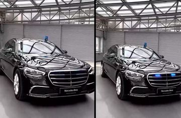 Mercedes, yeni model makam aracını tanıttı Aman diyanet bunu görmesin