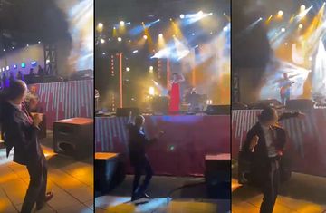 Erdal Beşikçioğlu'ndan Melek Mosso konserinde çılgın dans