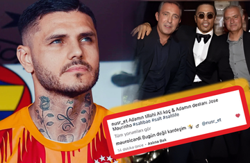 Mauro Icardi, Ali Koç ve Jose Mourinho'lu fotoğrafını paylaşan Nusret'i pişman etti