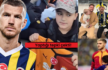 Edin Dzeko çocuk kadar olgun olamadı: Galatasaraylı minik taraftarı üzdü