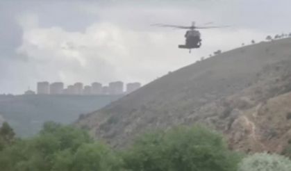  Tatlar Deresi'ndeki arama çalışmaları helikopter destekli devam ediyor