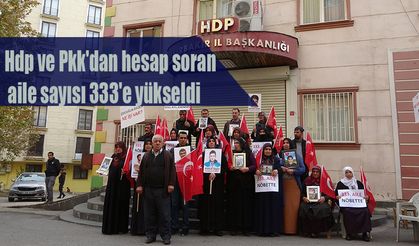 Hdp ve Pkk'dan hesap soran aile sayısı 333'e yükseldi