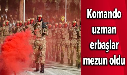 Komando uzman erbaşlar mezun oldu