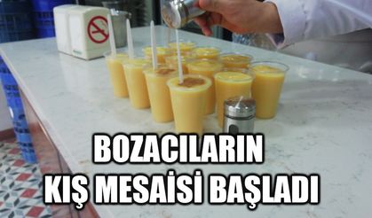 Bozacıların kış mesaisi başladı