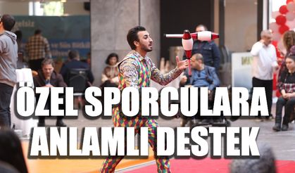 Özel sporculara anlamlı destek