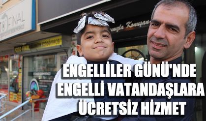 Batmanlı kuaförden Engelliler Günü'nde engelli vatandaşlara ücretsiz hizmet