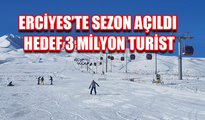 Erciyes’te sezon açıldı: Hedef 3 milyon turist