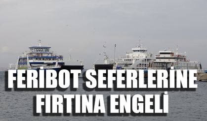 Gökçeada ve Bozcaada feribot seferlerine 2 gün fırtına engeli